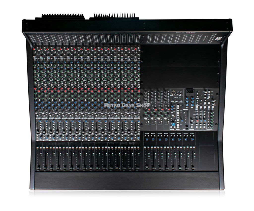 Ssl Origin Console Rear Panel Solid State Logic SSL Origin 16-Channel Analog Studio Console + Stand ...