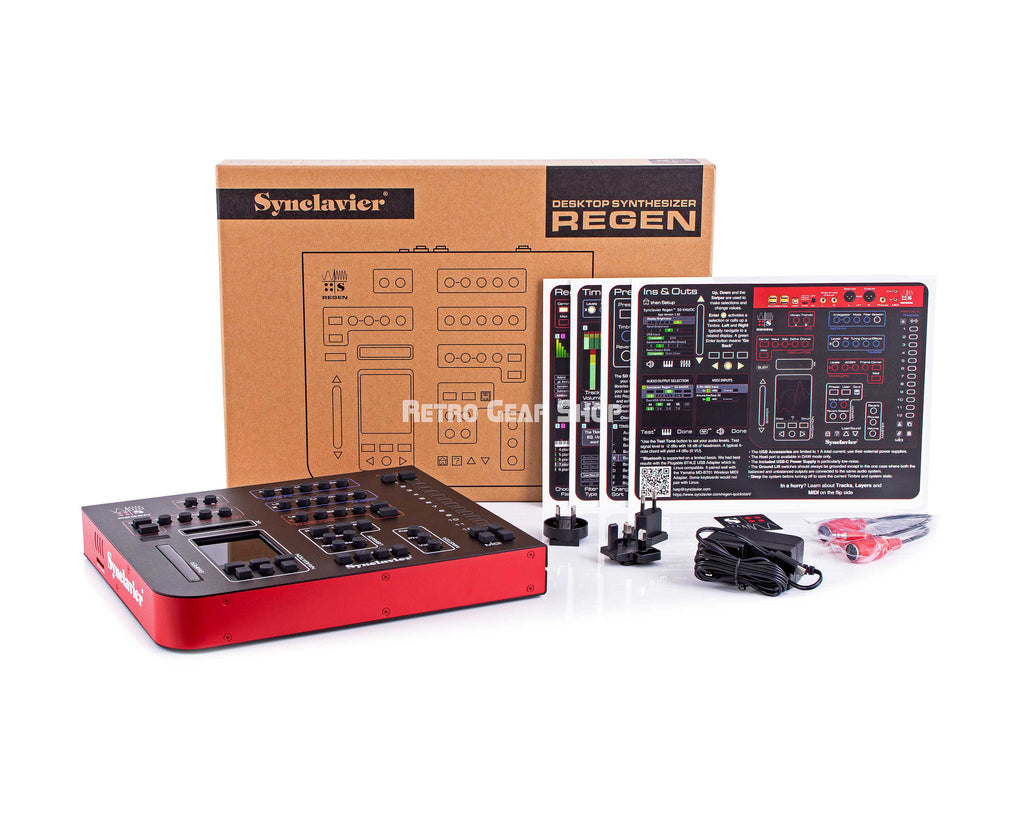 Synclavier Regen Desktop Synthesizer Digital FM Subtractive Synth Manual Box Extras