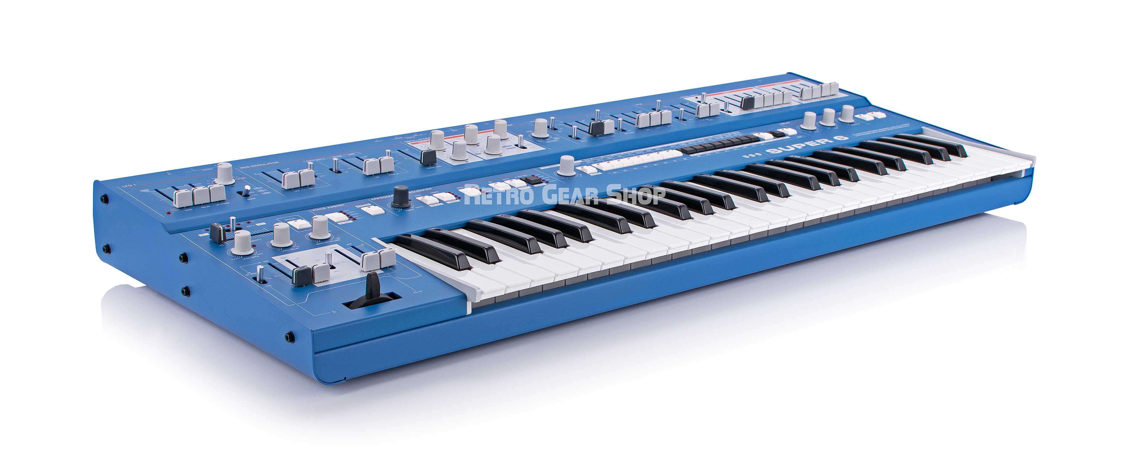 UDO Super 6 ST49 Keyboard Synthesizer Blue Analog Synth– Retro