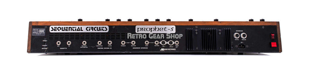 Sequential Circuits Prophet 5 Rev3.3 Vintage Jonathan Cain Journey Rear