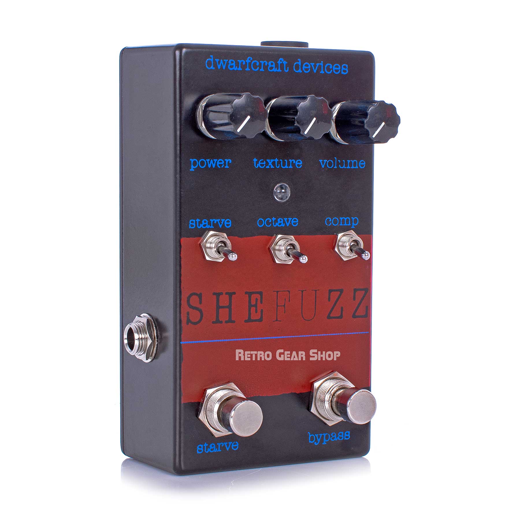 Dwarfcraft Devices SheFuzz Limited Edition Black Red Pedal Fuzz