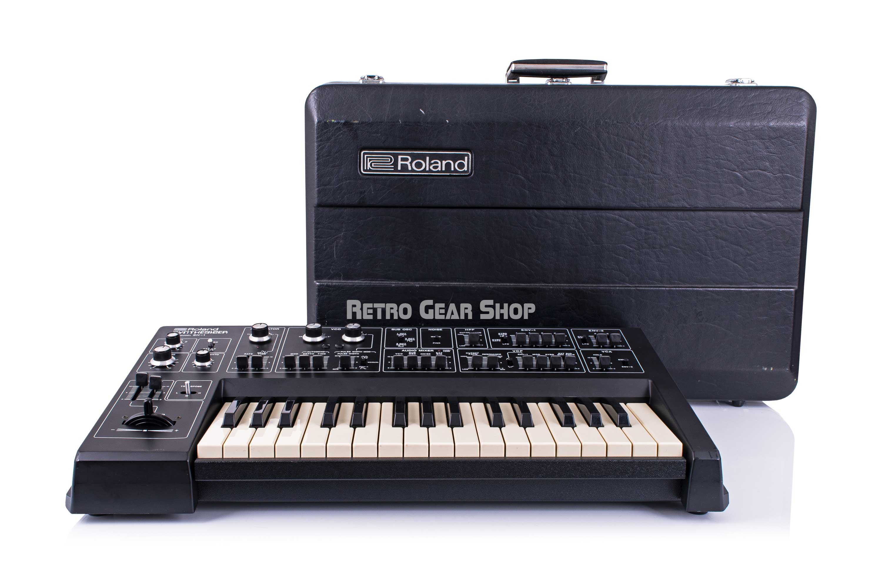Roland SH-1 with Original Hard Case Monophonic Analog Keyboard