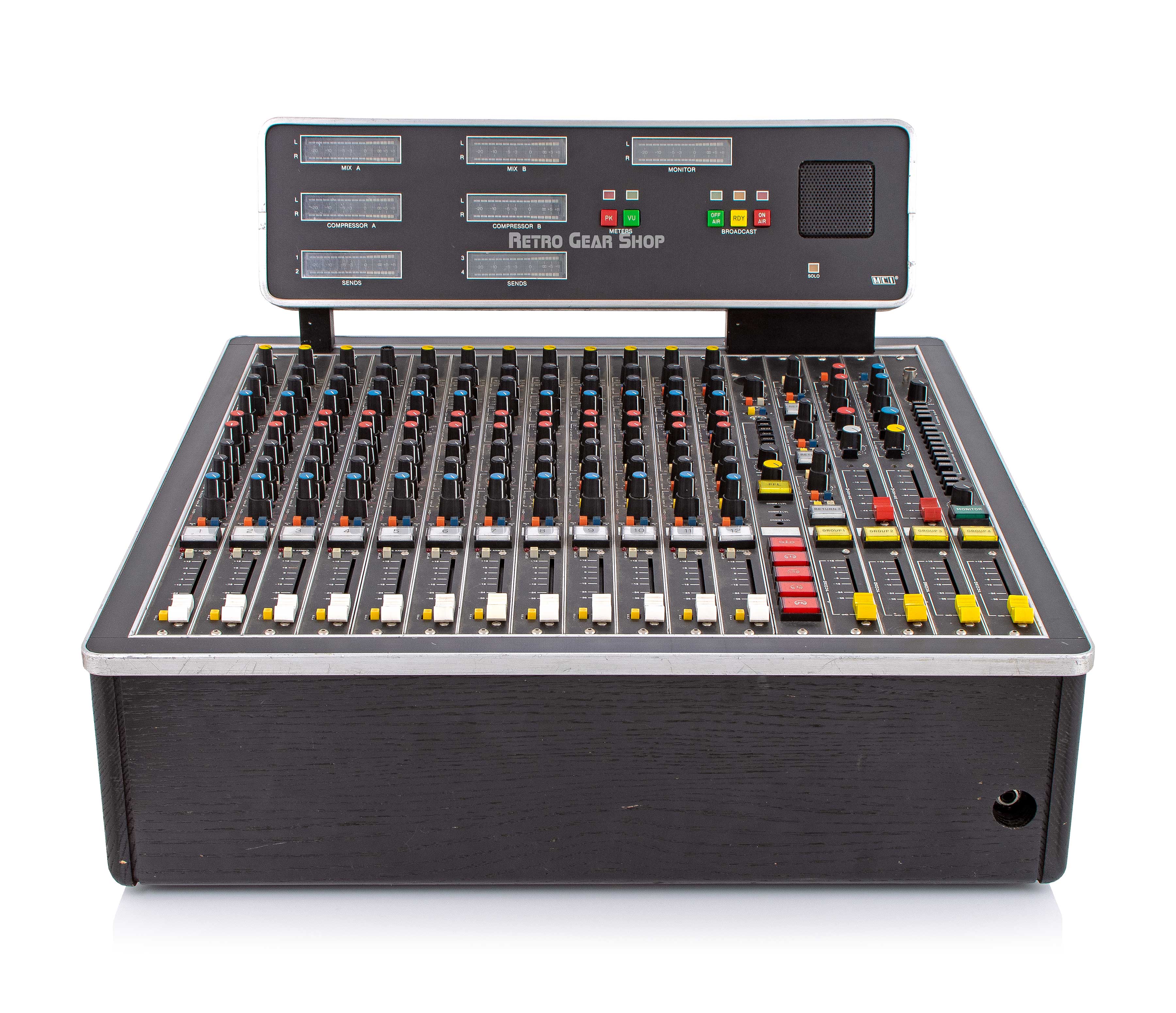ミュージック Mcilroy MCI JH-800 12-Channel Console JH800 Mixer Broadcast Vintage Rare