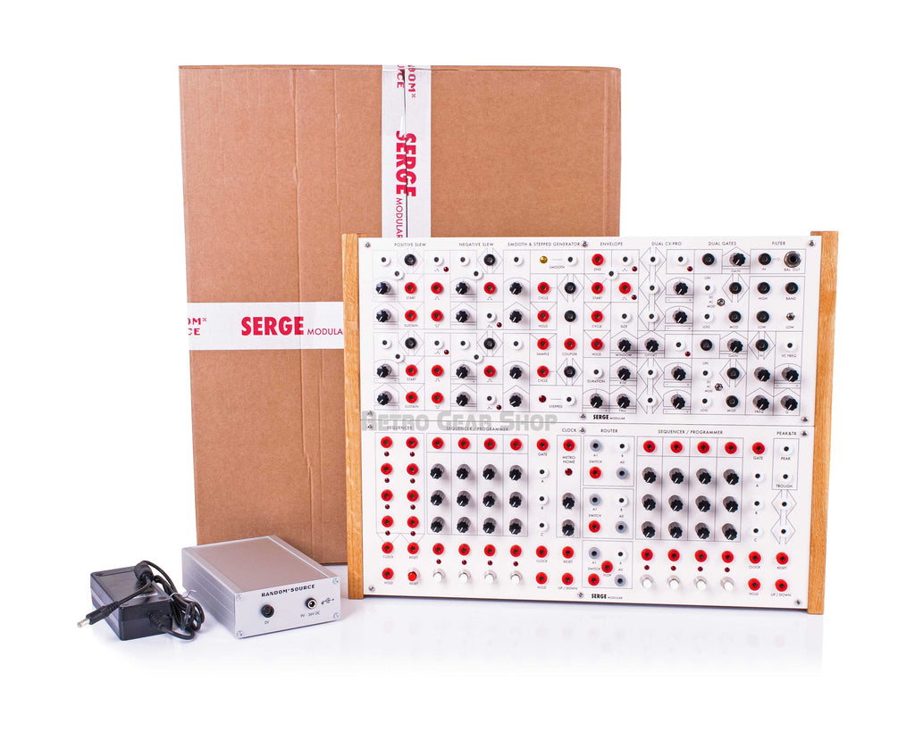 Random Source Serge Paperface 50 System Tempo di Roma Sequencer and Paris Flash Slopes Box Accessories