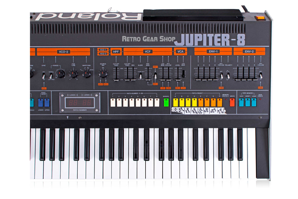 Roland Jupiter 8 Synthesizer Owned by Jonathan Cain Journey Top Right