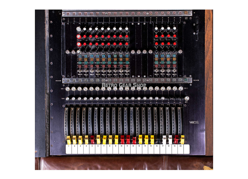 MCI Criteria Historic Recording Console Rare Vintage Analog Mixer 20 Channel Preamp EQ Tracking