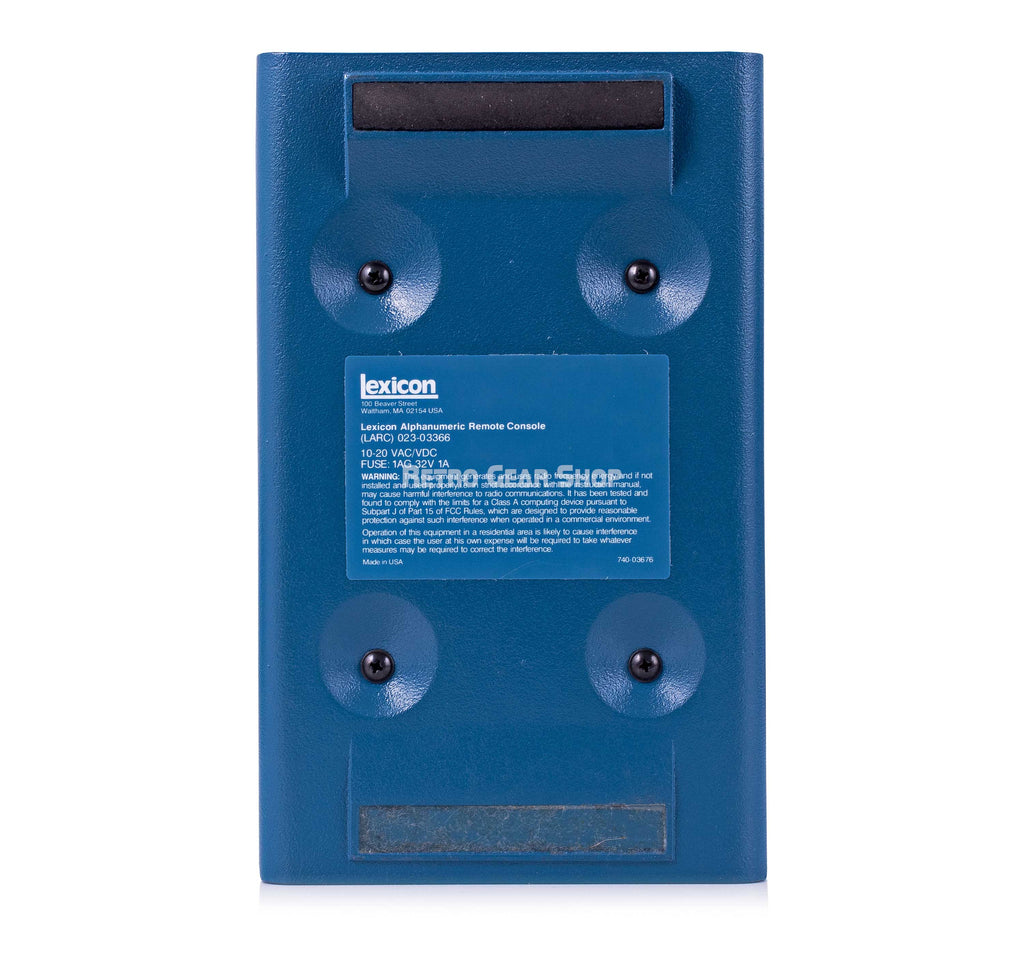 Lexicon 480L V4 Bottom Remote