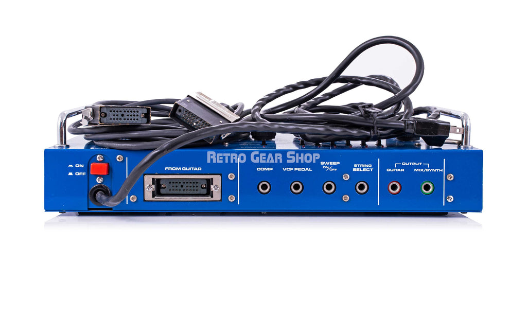 Roland GR-303 Guitar Synth Controller with GR-300 Analog Guitar Synthesizer Rear