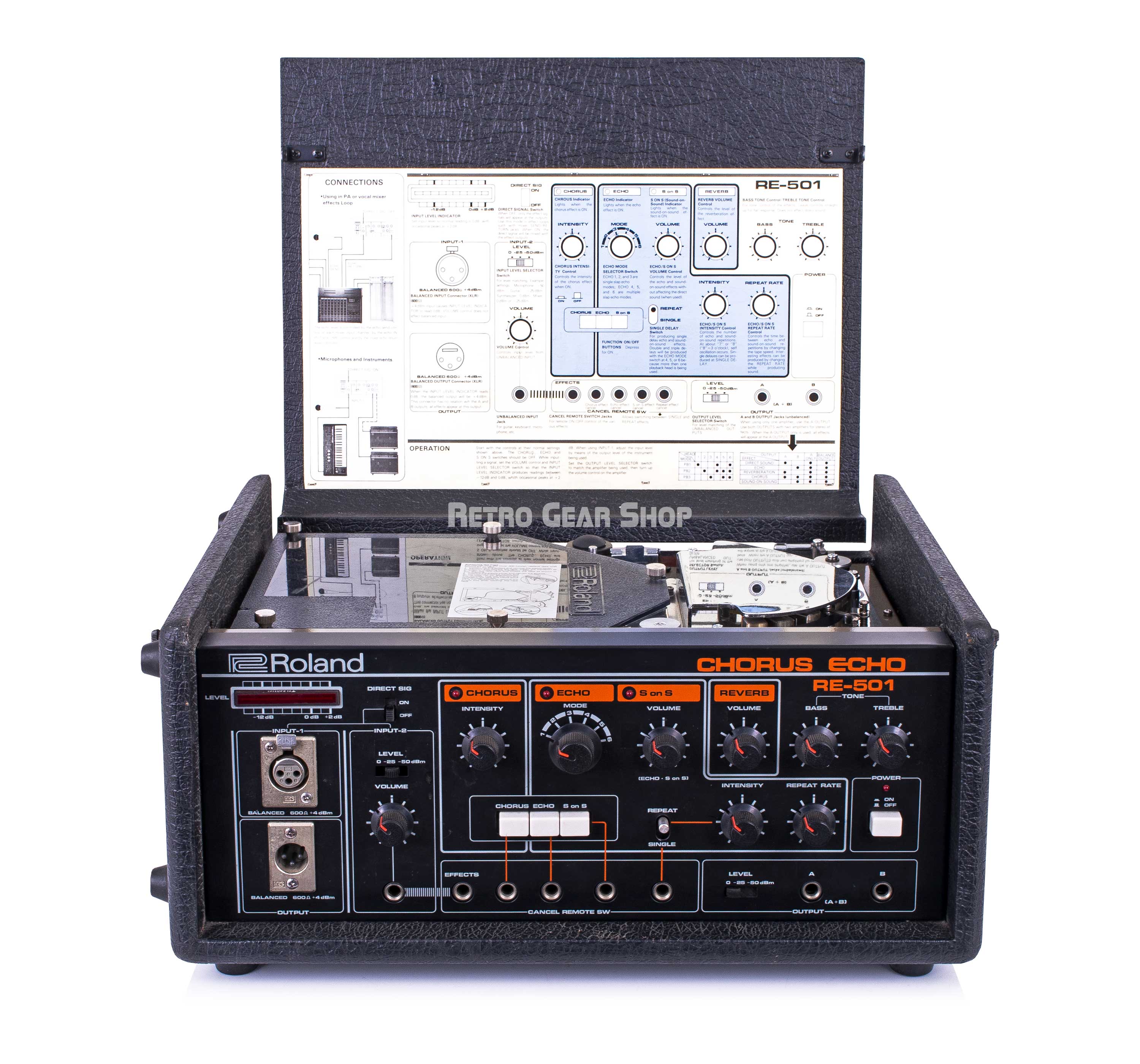 Roland RE-501 Chorus Echo Vintage Tape Echo Machine Serviced