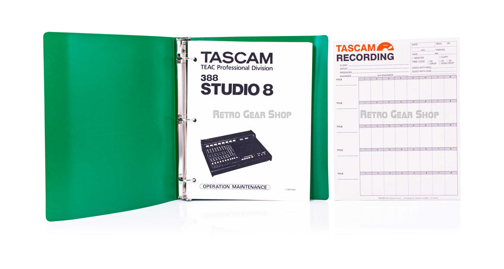 Tascam 388 Manual