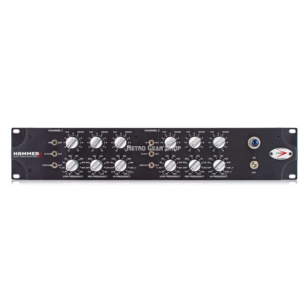 A Designs Hammer 2 Dual Mono Tube Equalizer 3-Band EQ