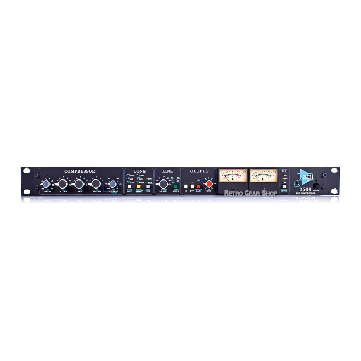 API 2500 Stereo Compressor Analog Dual channel 19" Rack Bus Comp– Retro ...