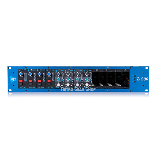 API Audio 200 Series 212L Mic Preamp 225L Compressor Limiter L200 12-Slot Chassis L200 PSU