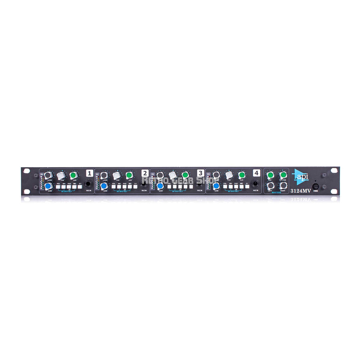 API 3124MV 4 Channel Mic Pre + Stereo Mixer– Retro Gear Shop