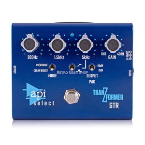 API TranZformer GTR Channel Strip Effect Pedal Preamp Boost EQ Equalizer