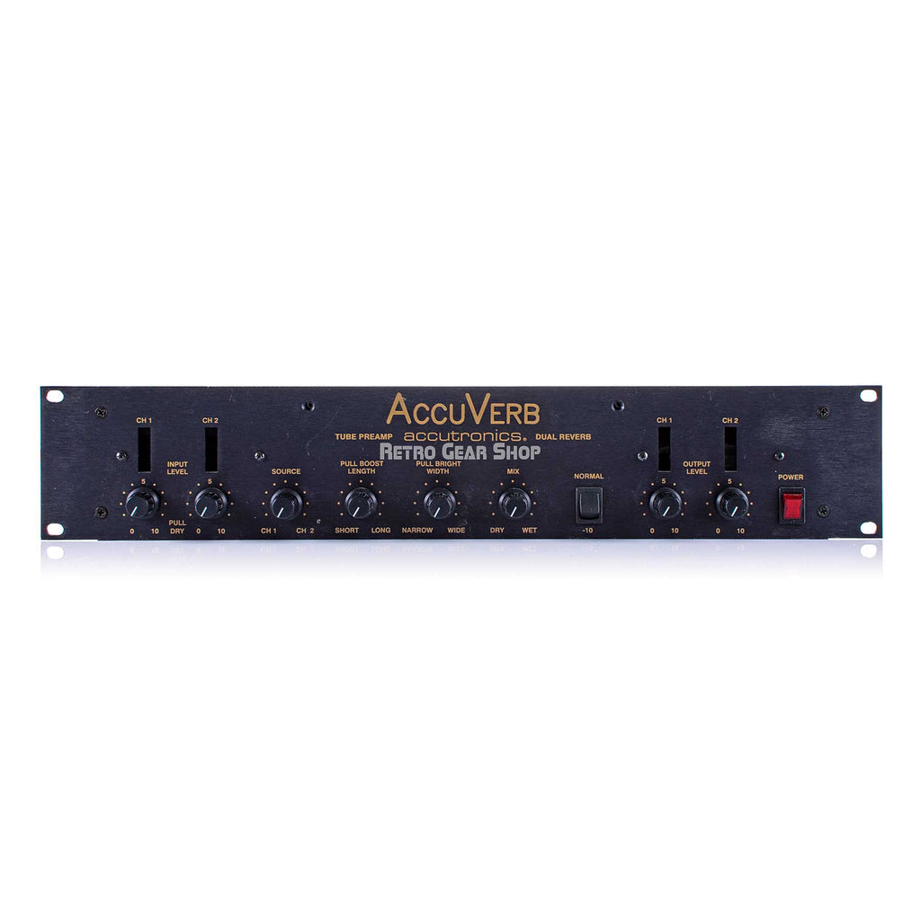 Spring Reverb Accutronics Accutronics Accuverb Tube Preamp Dual Spring Reverb Stereo Effect Rare ...