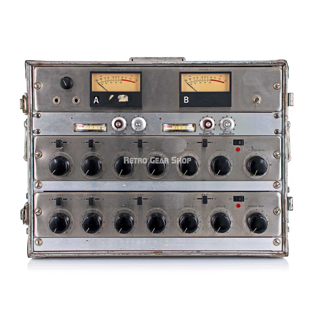 Ampex AM-10 Fairchild Passive Compressors Custom Racked Console Vintage Rare