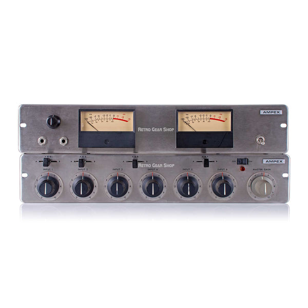 Ampex AM10 Rare Vintage Microphone Preamp Summing Mixer + Meter Bridge AM-10