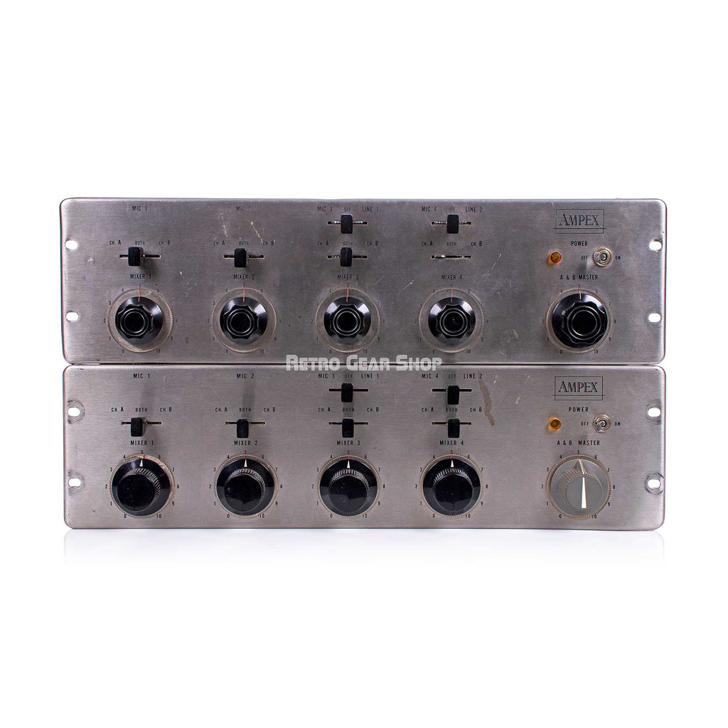 Ampex MX-10 Tube Preamp Line Mixer Vintage Rare Pair