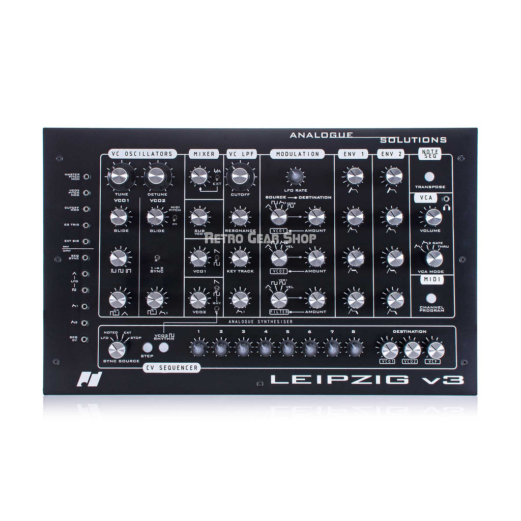 Analogue Solutions Leipzig V3 Desktop Monophonic Analog Synth Step Sequencer
