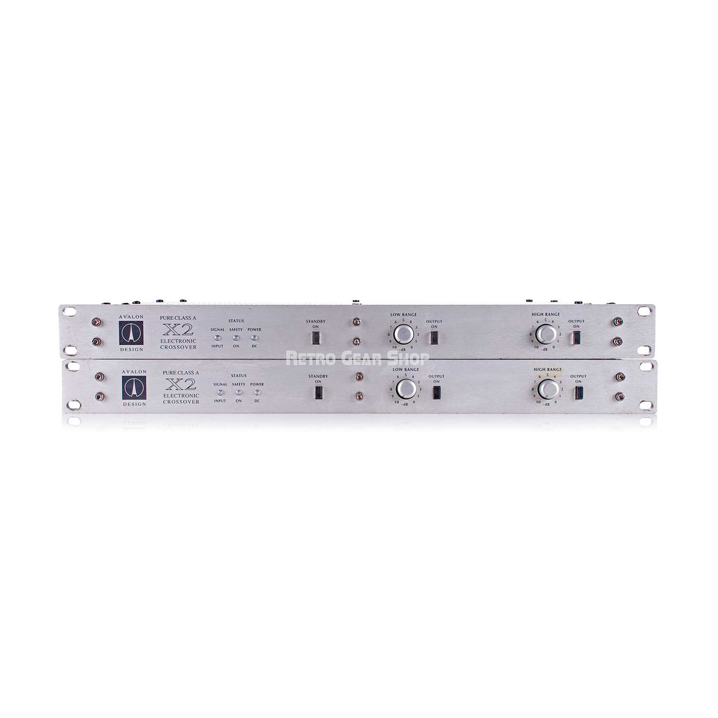 Avalon Design Pure Class A X2 Electronic Crossover Pair Vintage Rare