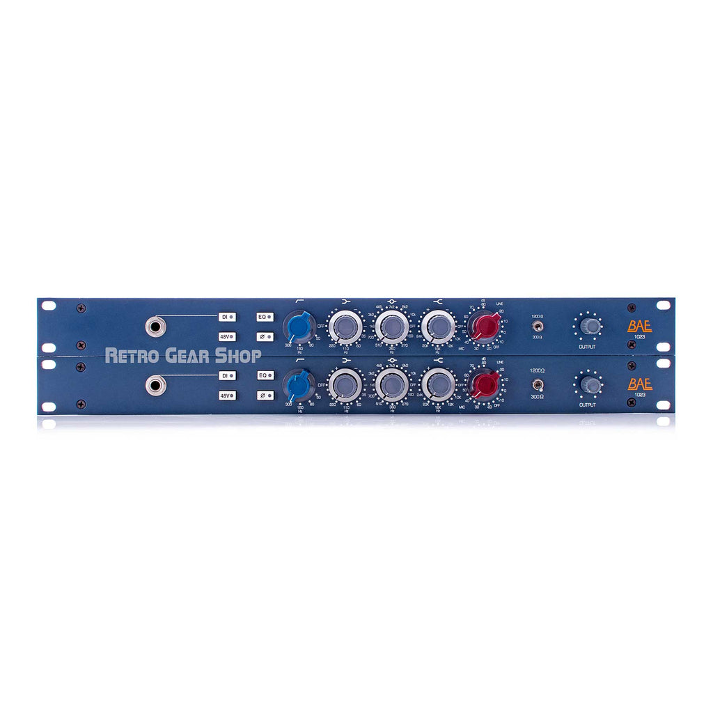 BAE 1023 Preamp EQ Equalizer Stereo Pair w/ PSU Power Supply