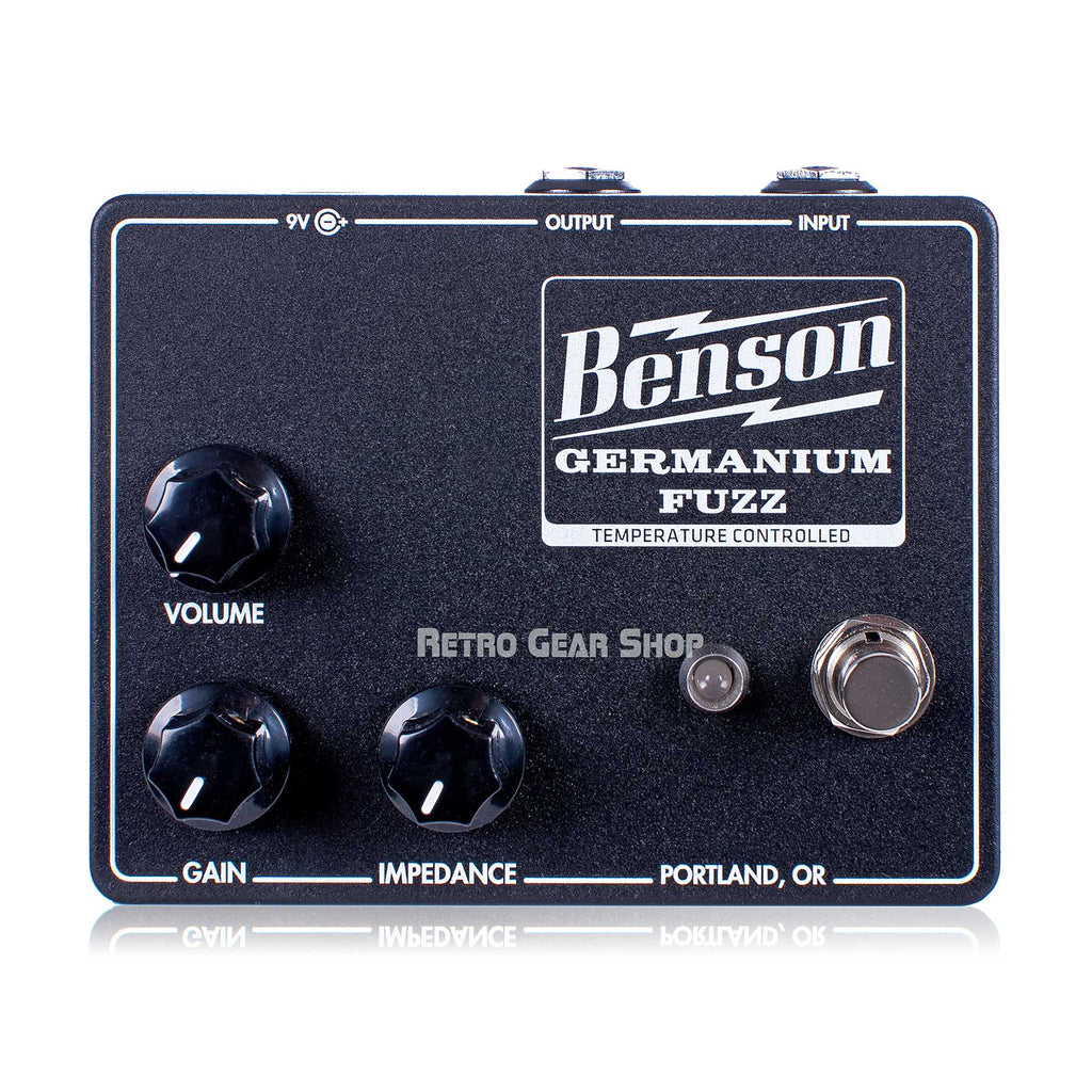 Benson Amps Germanium Fuzz Studio Black Guitar Effect Pedal 