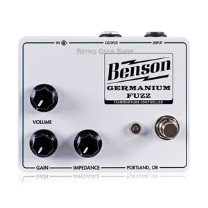 Benson Amps Germanium Solar White Fuzz Guitar Effect Pedal