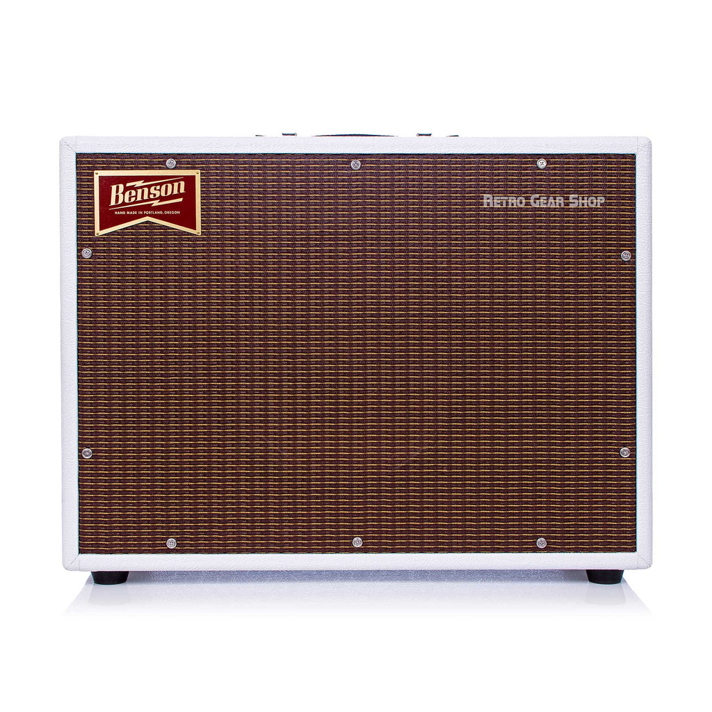 Benson Monarch Reverb Combo 1x12 Custom White Oxblood Guitar Tube Amp