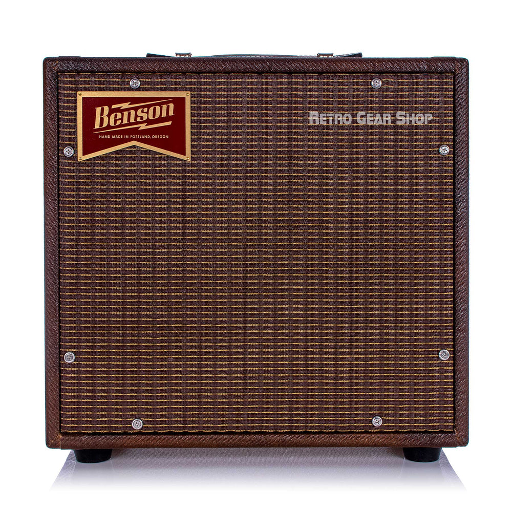 Benson Amps Nathan Junior Reverb Combo 1x10 Bourbon Burst Oxblood Grill