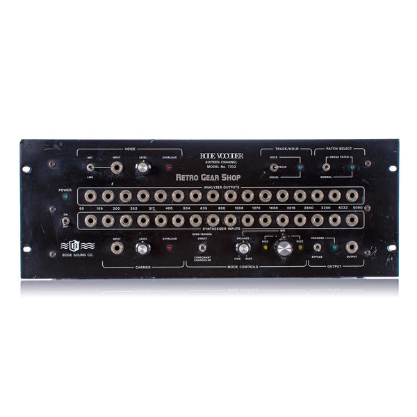Bode Vocoder Rare Vintage Model 7702 Moog Analog Synth Synthesizer Effect Serviced Sixteen Channel