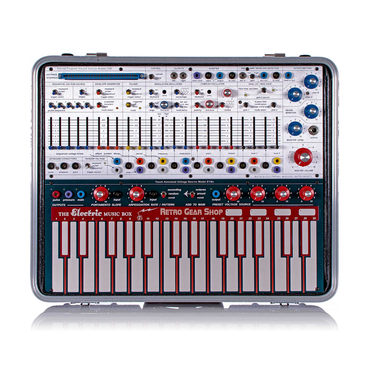Buchla Music Easel + 208e Program Cards Modular Analog Synthesizer