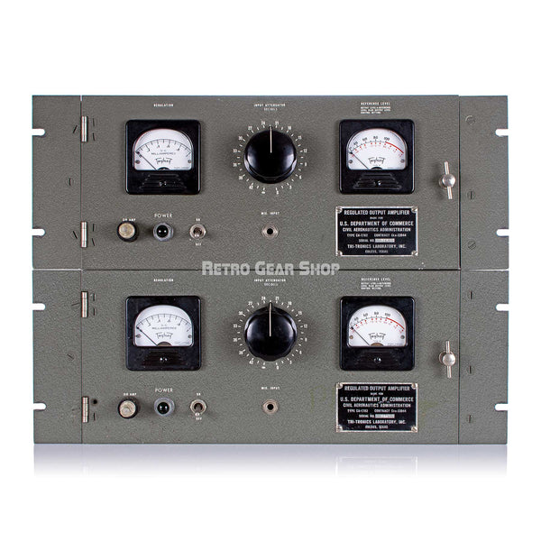 U.S. Department of Commerce CAA Tri-tronics Laboratory Vintage Rare Tube Compressor CA-1782 Limiter Pair