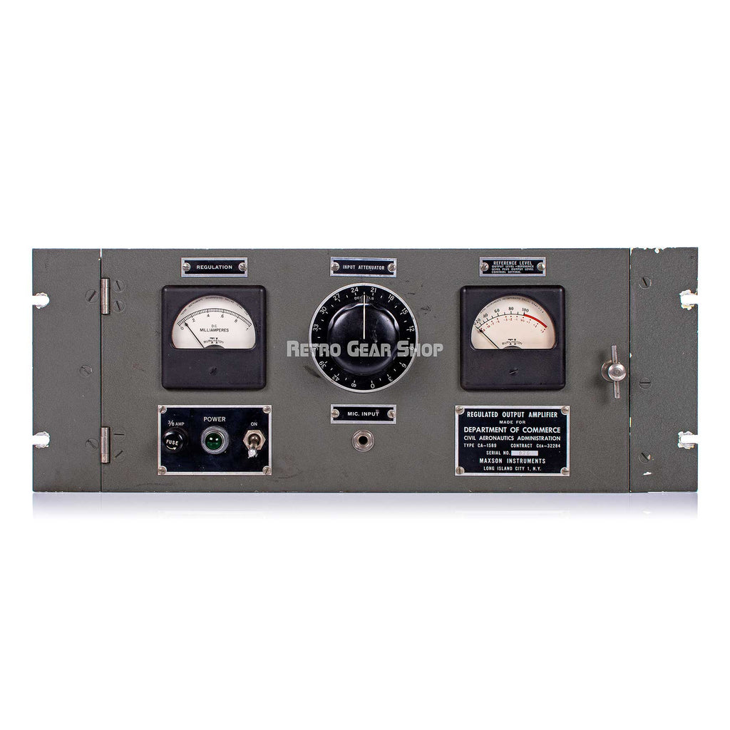 CAA Tritronics Maxson Instruments Tube Compressor Regulated Output Amplifier Vintage Rare