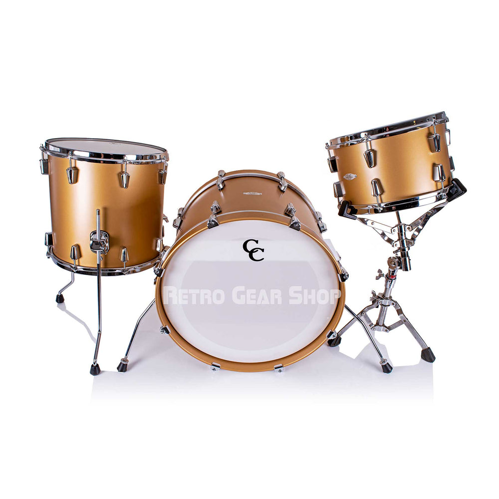 C&C Satin Gold Drum Kit