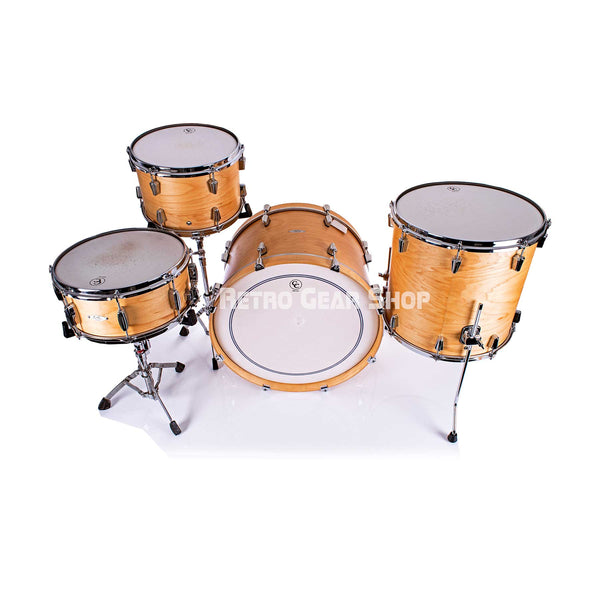 C&C Natural Big Beat Classic Drum Kit 4 piece 22 / 16 / 13 / 14 Kick Bass Floor Tom Rack Tom Snare