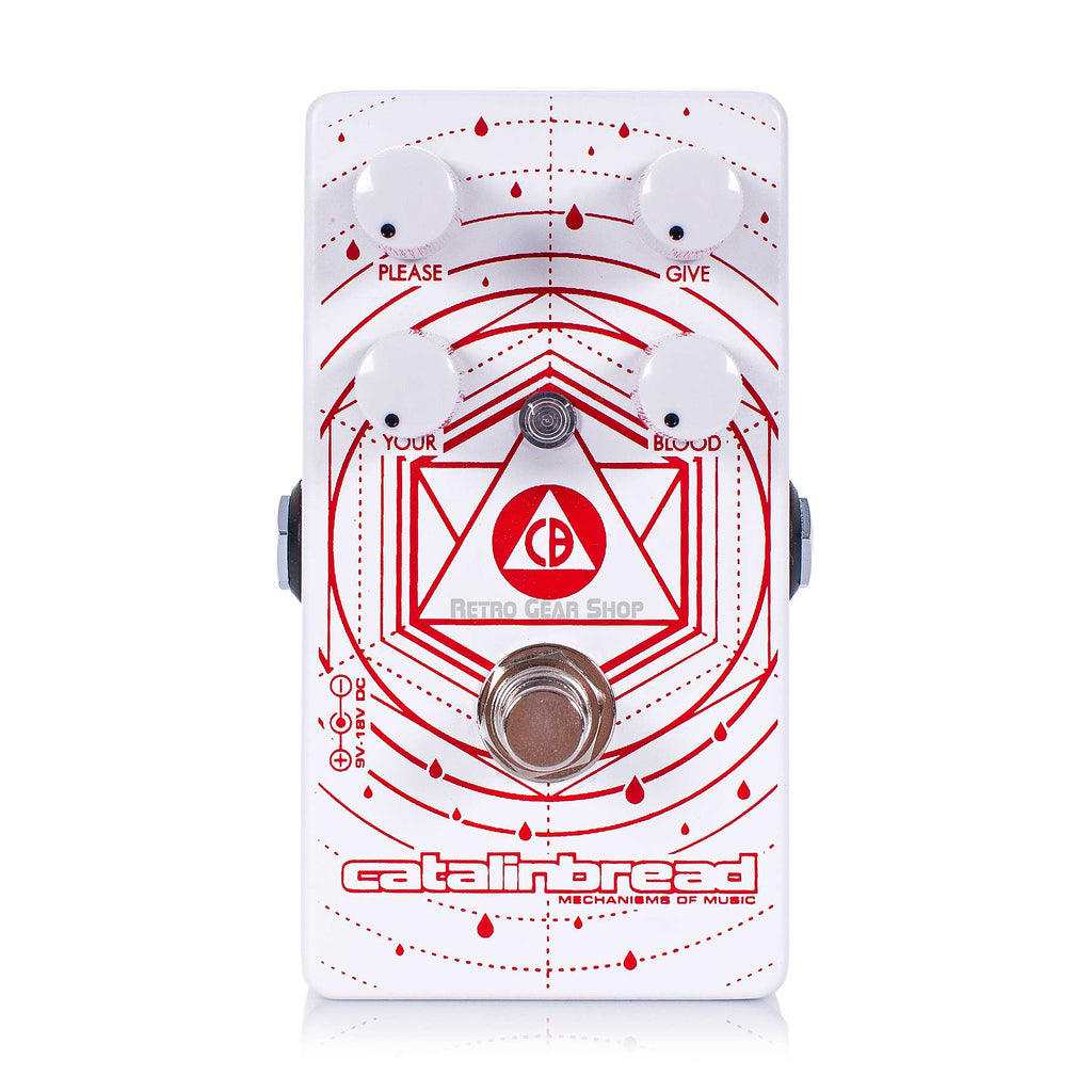Catalinbread Blood Donor Fuzz Limited Edition White Guitar Effect Pedal
