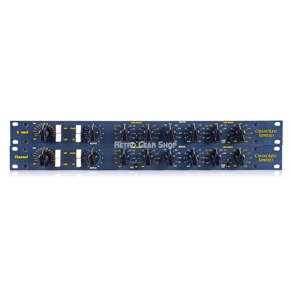 Chandler Limited TG Channel Strip Stereo Pair Mic Pre EQ + PSU Microphone Preamp Equalizer