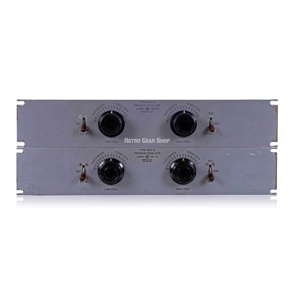 Cinema Engineering Aerovox Type 4301-B Rare Vintage Equalizer Stereo Pair EQ Pultec Langevin Altec
