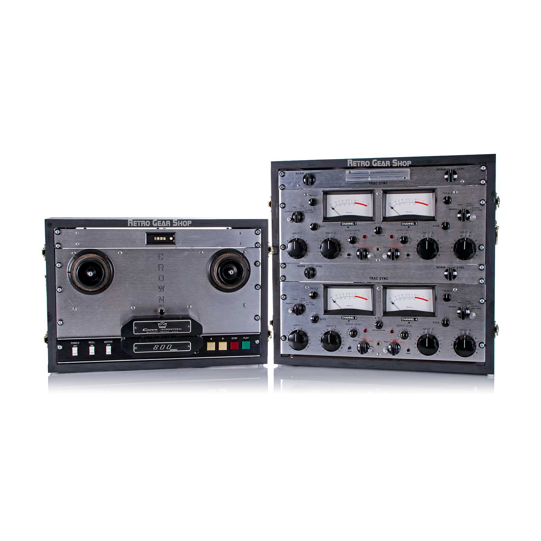 Crown International 800 Series CX 844 4 Reel Track Tape Recorder – Retro  Gear Shop