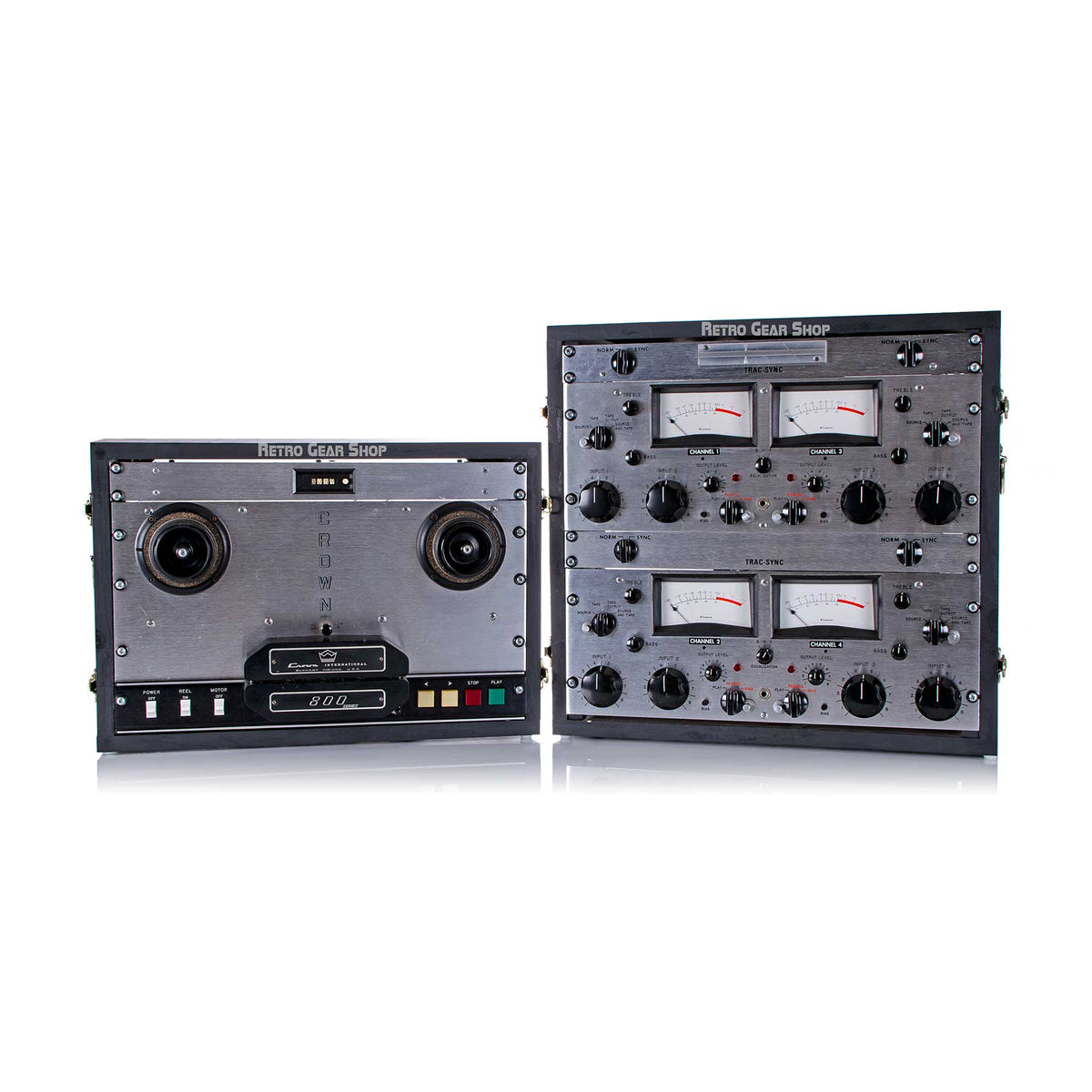 Crown International 800 Series CX 844 4 Reel Track Tape Recorder