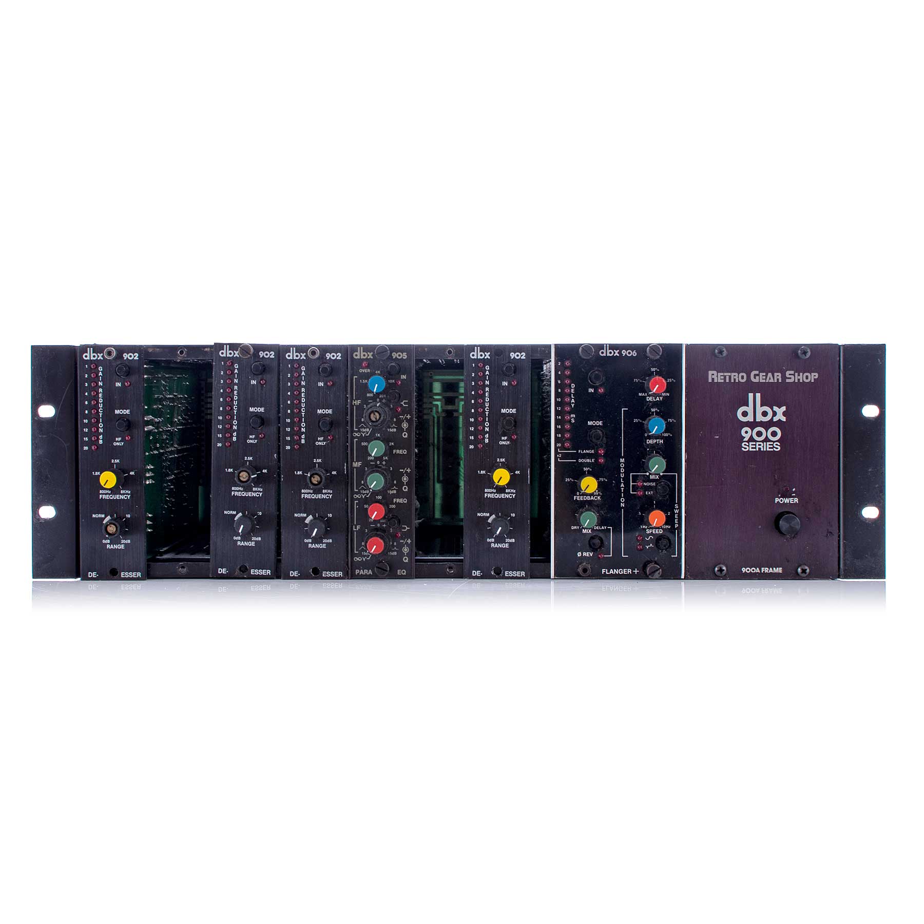 DBX 900 Series + 9x 903 Slots (Compressor ⁄ Limiter) ⋆ CUE Sale