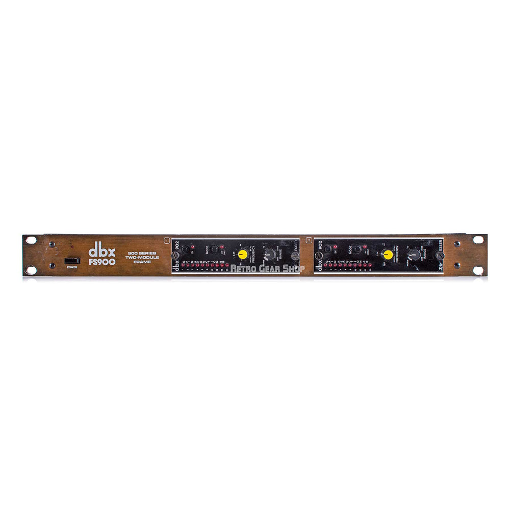 DBX 902 De-esser Pair in FS900 Rack