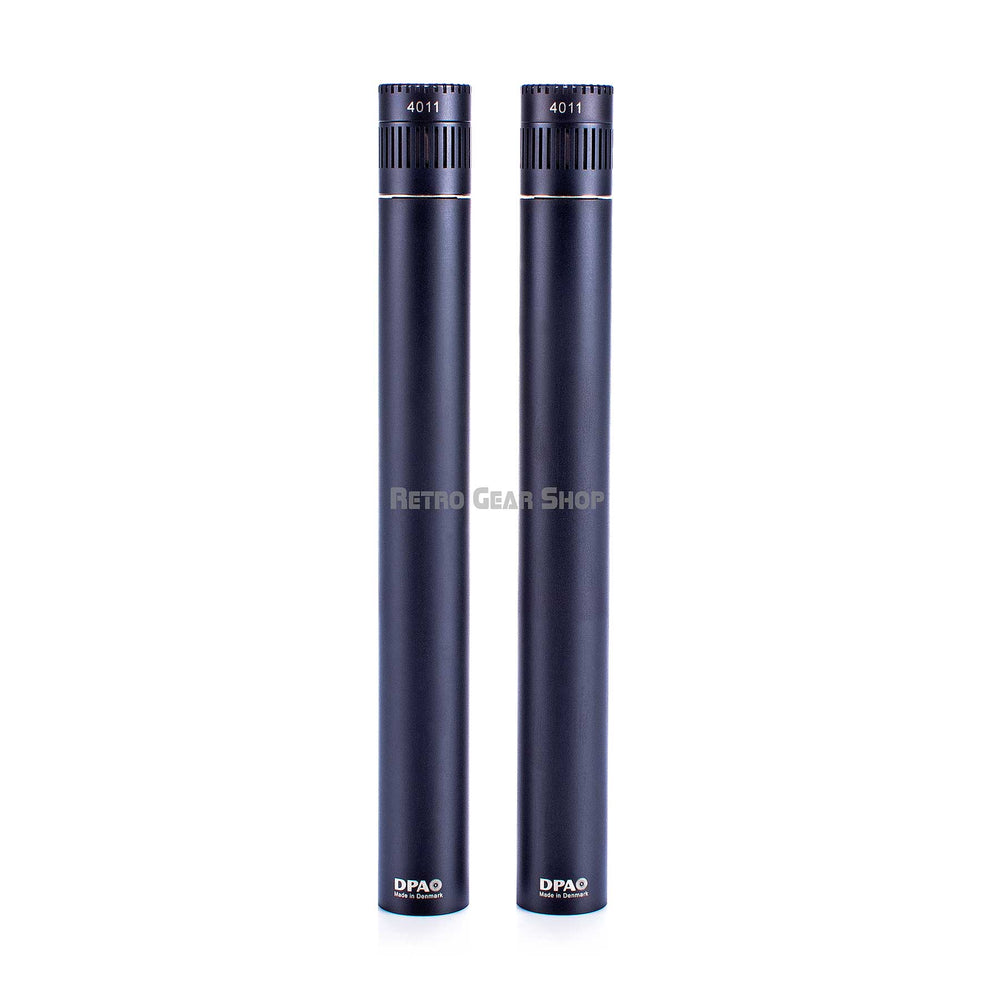 DPA 4011A Stereo Pair Cardioid Microphones with Clips and Windscreens in Pelican Case