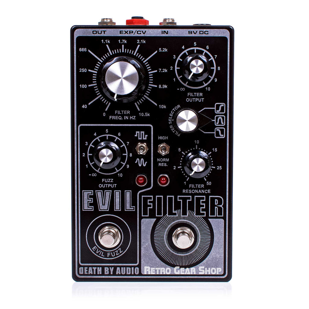 Death By Audio Evil Filter Fuzz Guitar Effect Pedal