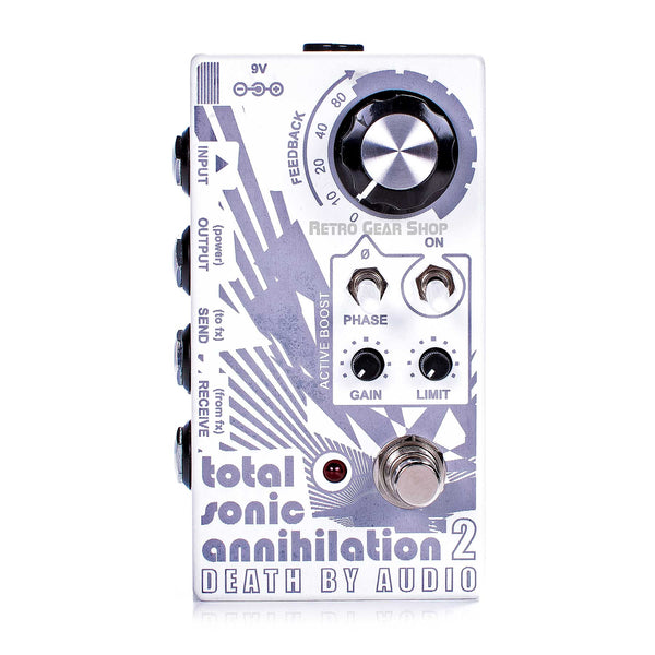 Death By Audio Total Sonic Annihilation 2 Feedback Fuzz Pedal