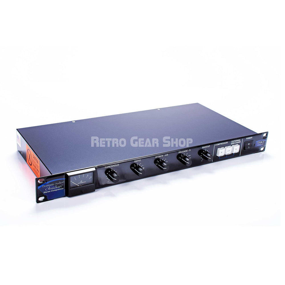 Dramastic Audio Obsidian Stereo Analog Bus Compressor TXIO Enhanced 19" Rack Version