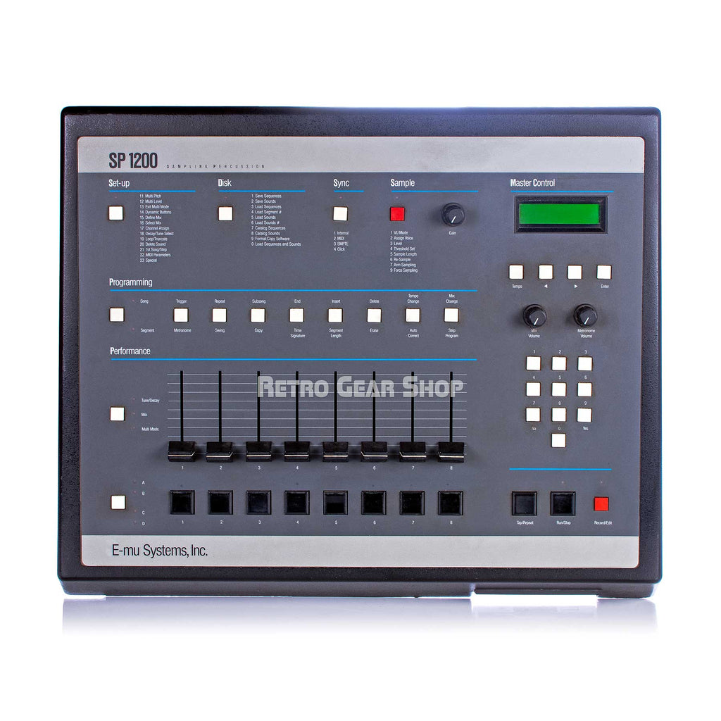 Emu SP1200 Reissue Rare Vintage Sampling Drum Machine + Lotharek HxC Emulator + Cover