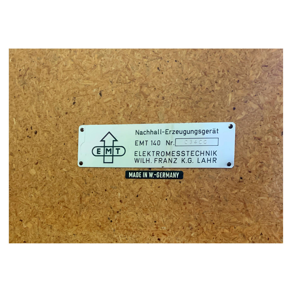 EMT 140 Stereo Plate Reverb + Restored + Upgraded