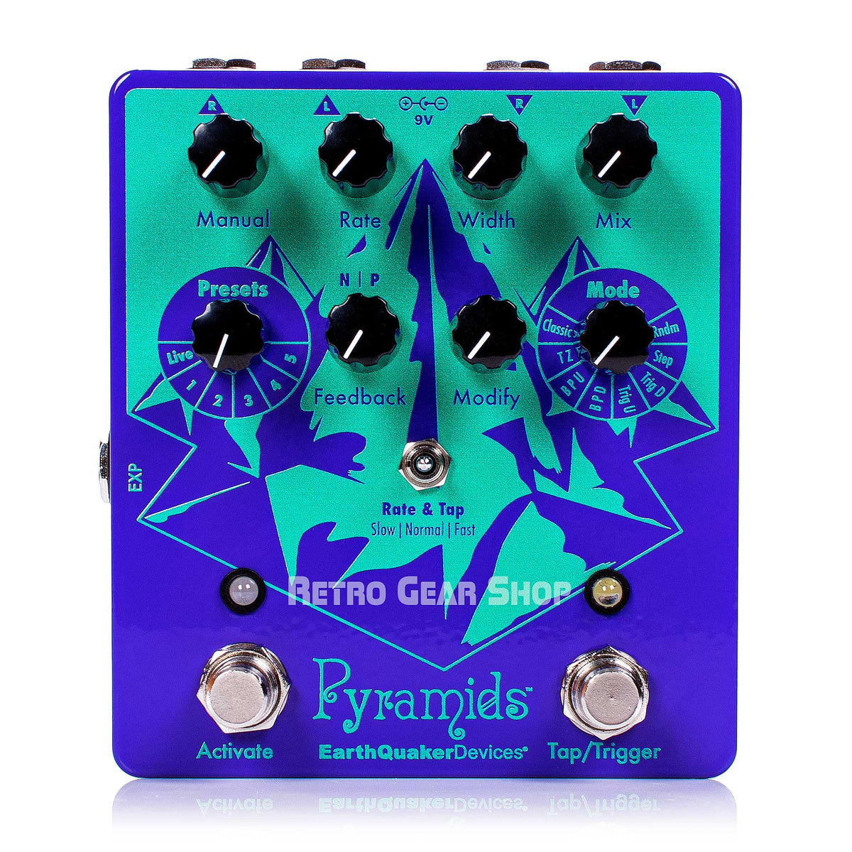 EarthQuaker Devices Pyramids Stereo Flanger Guitar Effect Pedal